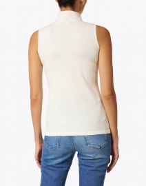 Back image thumbnail - Kinross - Ivory Silk Cashmere Shell