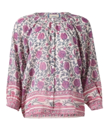 Product image thumbnail - Bell - Courtney Tulip Print Blouse