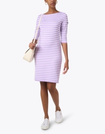Look image thumbnail - Saint James - Propriano Lavender and White Striped Dress