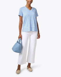 Look image thumbnail - Southcott - Carnation Blue and White Striped Top