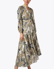 Front image thumbnail - Veronica Beard - Kadar Multi Print Linen Dress