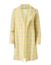 Lily Yellow and Grey Check Tweed Coat 