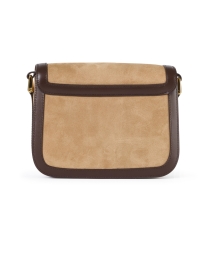 Back image thumbnail - A.P.C. - Grace Beige and Brown Leather Crossbody Bag 