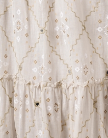 Fabric image thumbnail - Juliet Dunn - Beige Mosaic Print Dress