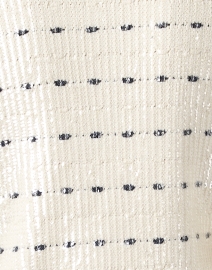 Fabric image thumbnail - Veronica Beard - Ceriani Ivory and Navy Cotton Jacket