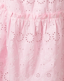 Fabric image thumbnail - Sail to Sable - Pink Cotton Eyelet Midi Dress