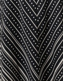 Fabric image thumbnail - Banjanan - Serenity Black Herringbone Print Dress