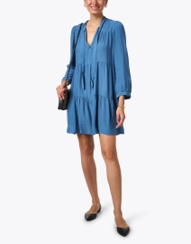 Look image thumbnail - Honorine - Camille Blue Tiered Dress