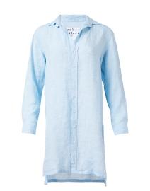 Product image thumbnail - Frank & Eileen - Hunter Blue Linen Shirt Dress