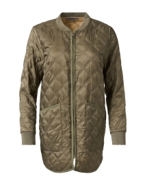Product image thumbnail - Elliott Lauren - Olive Green Quilted Jacket 