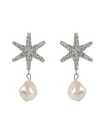Aruna Crystal Pearl Drop Earrings