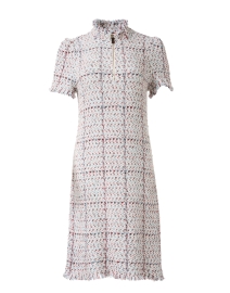 Product image thumbnail - Marc Cain - White Tweed Zipper Front Dress
