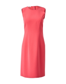 Product image thumbnail - Lafayette 148 New York - Harpson Coral Pink Crepe Dress