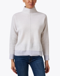 Front image thumbnail - Kinross - White Thermal Cashmere Sweater