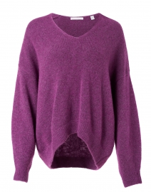 Fondiana Purple Wool Sweater