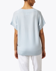 Back image thumbnail - Allude - Light Blue Cashmere Sweater