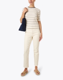 Look image thumbnail - Vince - Cream Striped Top