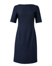 Navy Pinstripe Dress