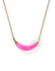 Front image thumbnail - Alexis Bittar - Pink Lucite Crescent Necklace