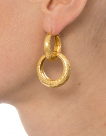 Catalina Two-in-One Gold Hoop Earrings