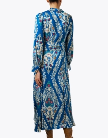 Back image thumbnail - Momoni - Constant Blue Multi Floral Dress