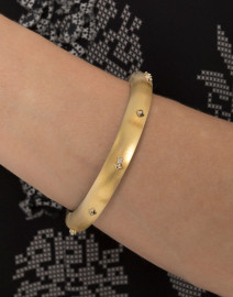 Gold Studded Hinge Bracelet