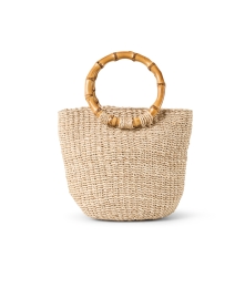 Back image thumbnail - SERPUI - Dakota Straw Embroidered Straw Basket Bag