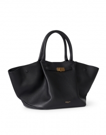 Front image thumbnail - DeMellier - Midi New York Black Leather Tote