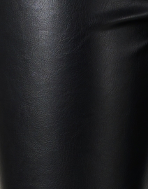 Fabric image thumbnail - Veronica Beard - Beverly Black Faux Leather High Rise Flare Pant