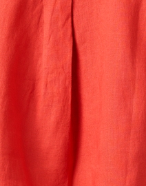Fabric image thumbnail - Eileen Fisher - Coral Linen Short Sleeve Shirt