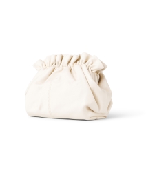 Front image thumbnail - Loeffler Randall - Willa Cream Leather Cinched Clutch