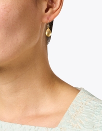 Look image thumbnail - Alexis Bittar - Gold Lucite Teardrop Earrings