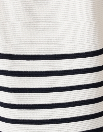 Fabric image thumbnail - Saint James - Eva White and Navy Striped Cotton Sweater