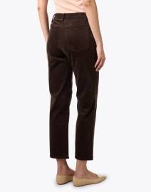 Back image thumbnail - Eileen Fisher - Brown Corduroy Straight Ankle Jean