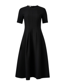 Black Wool Silk Dress