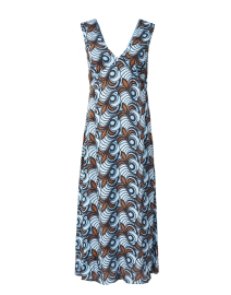 Tracia Blue Multi Print Dress