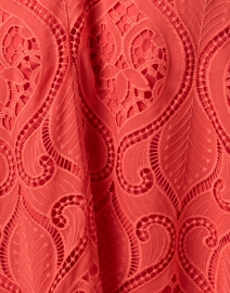 Fabric image thumbnail - Shoshanna - Norma Poppy Red Eyelet Dress