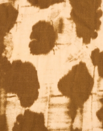 Fabric image thumbnail - Amato - Camel Abstract Print Wool Silk Scarf