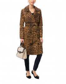 Leopard Printed Trench Coat