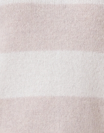 Fabric image thumbnail - Kinross - Ivory Striped Cashmere Sweater