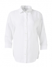 Halsey White Luxe Linen Shirt