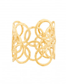 Back image thumbnail - Gas Bijoux - Olympie Gold Circular Link Cuff