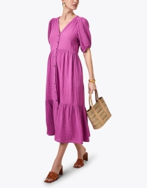 Look image thumbnail - Xirena - Lennox Purple Cotton Gauze Dress