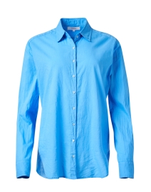 Beau Blue Cotton Poplin Shirt