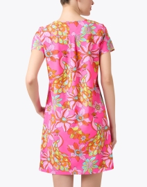 Back image thumbnail - Jude Connally - Ella Pink Floral Print Dress