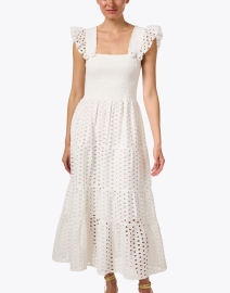 Front image thumbnail - Figue - Madi White Lace Cotton Dress