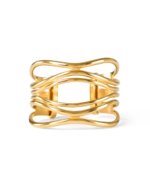 Product image thumbnail - Ben-Amun - Gold Cuff Bracelet