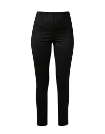 Black Suede Pull On Pant
