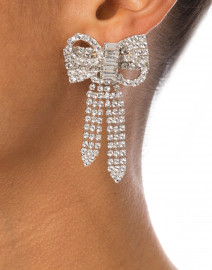 Lola Crystal Bow Drop Earrings