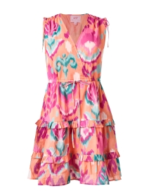 Product image thumbnail - Banjanan - Becca Pink Multi Ikat Cotton Dress